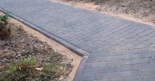 Укладка тротуарной плитки на основание в Донском в октябре