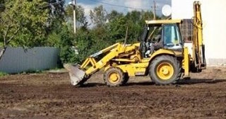 Выравнивание рельефа в Донском в октябре